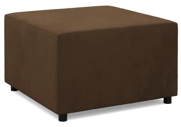 Zeus puff, szövet anyag, 70x70, barna