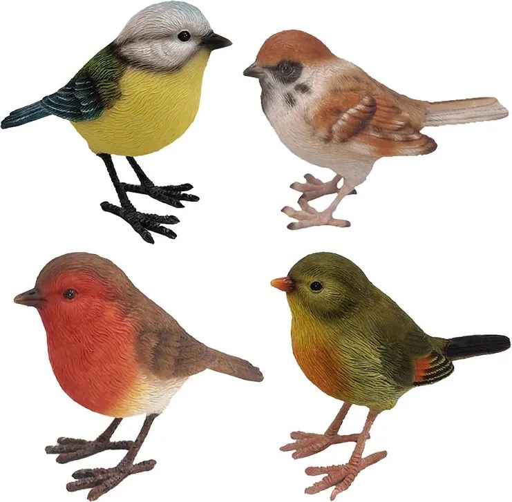 Kerti madár szobor, 4 féle