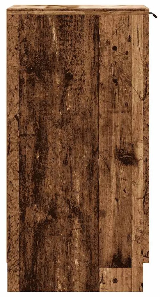 antik fa színű szerelt fa cipősszekrény 29,5x35x70 cm