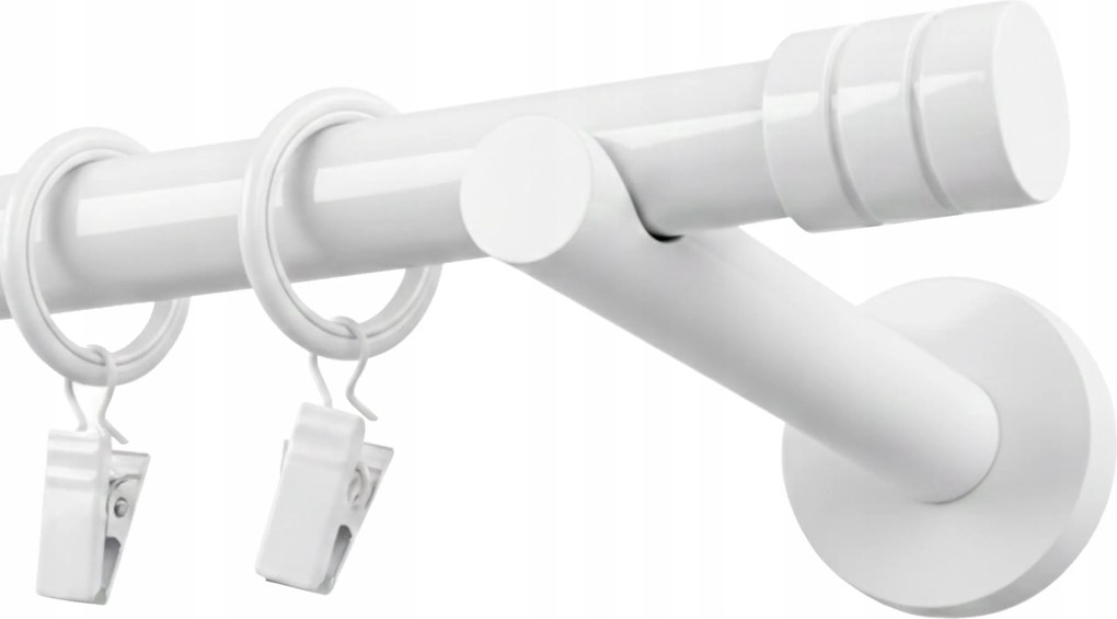Fém Függönykarnis Szimpla 19 mm Fehér 320 cm Maró