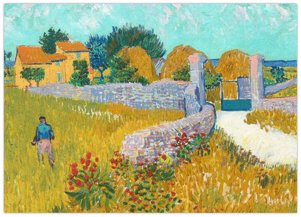 Kép - Vincent van Gogh, Farmhouse in Provence, reprodukciók (70x50 cm)