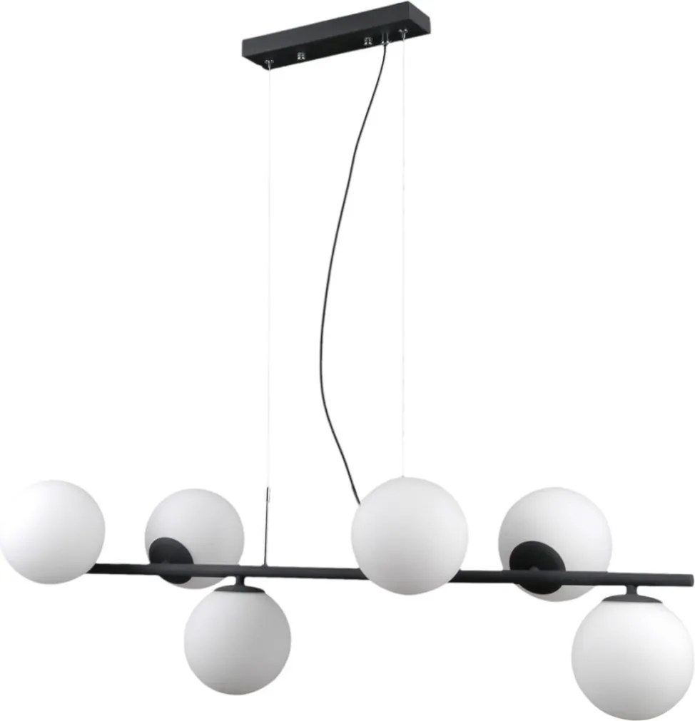 ITALUX PND-5510-6-BK RADDI Modern Függesztett Lámpa Fehér, Fekete G9 IP20