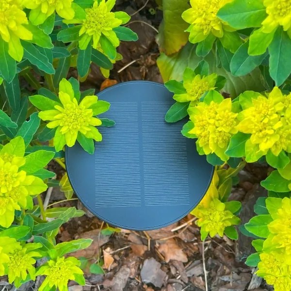 Zuma Line DT33611 - CARLI LED napelemes lámpa 2W, 2000 mAh, IP44 fekete