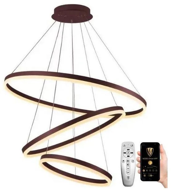 NEDES LED Dimmelhető csillár zsinóron LED/125W/230V 3000-6500K + távirányítás ND3569