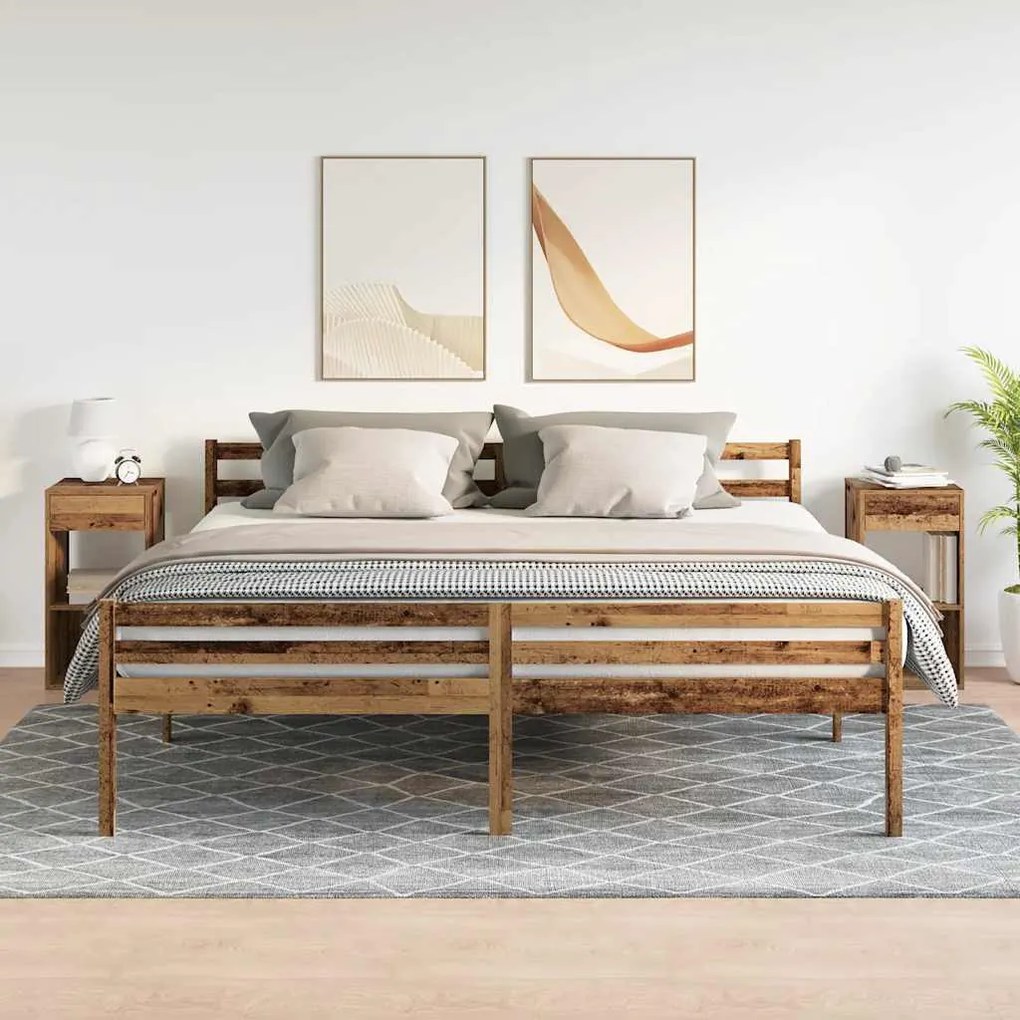 Éjjeliszekrények fiókkal 2 db régi fa 35x34x66,5 cm