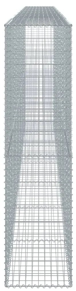 horganyzott vas gabion kosár fedéllel 700 x 50 x 200 cm
