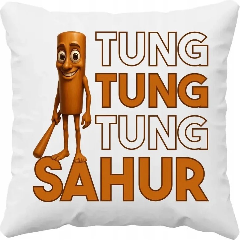 Tung tung tung sahur olasz brainrot ajándék párna Tiktok Viral