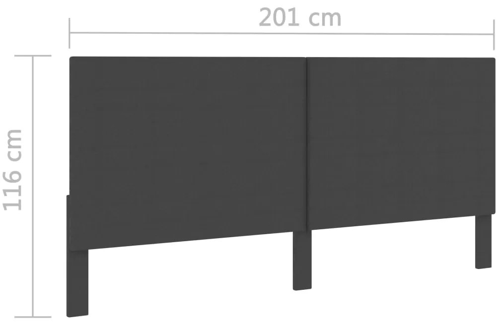sötétszürke szövet fejvég 200 x 200 cm
