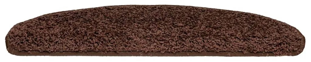 30 db barna lépcsőszőnyeg 65x21x4 cm