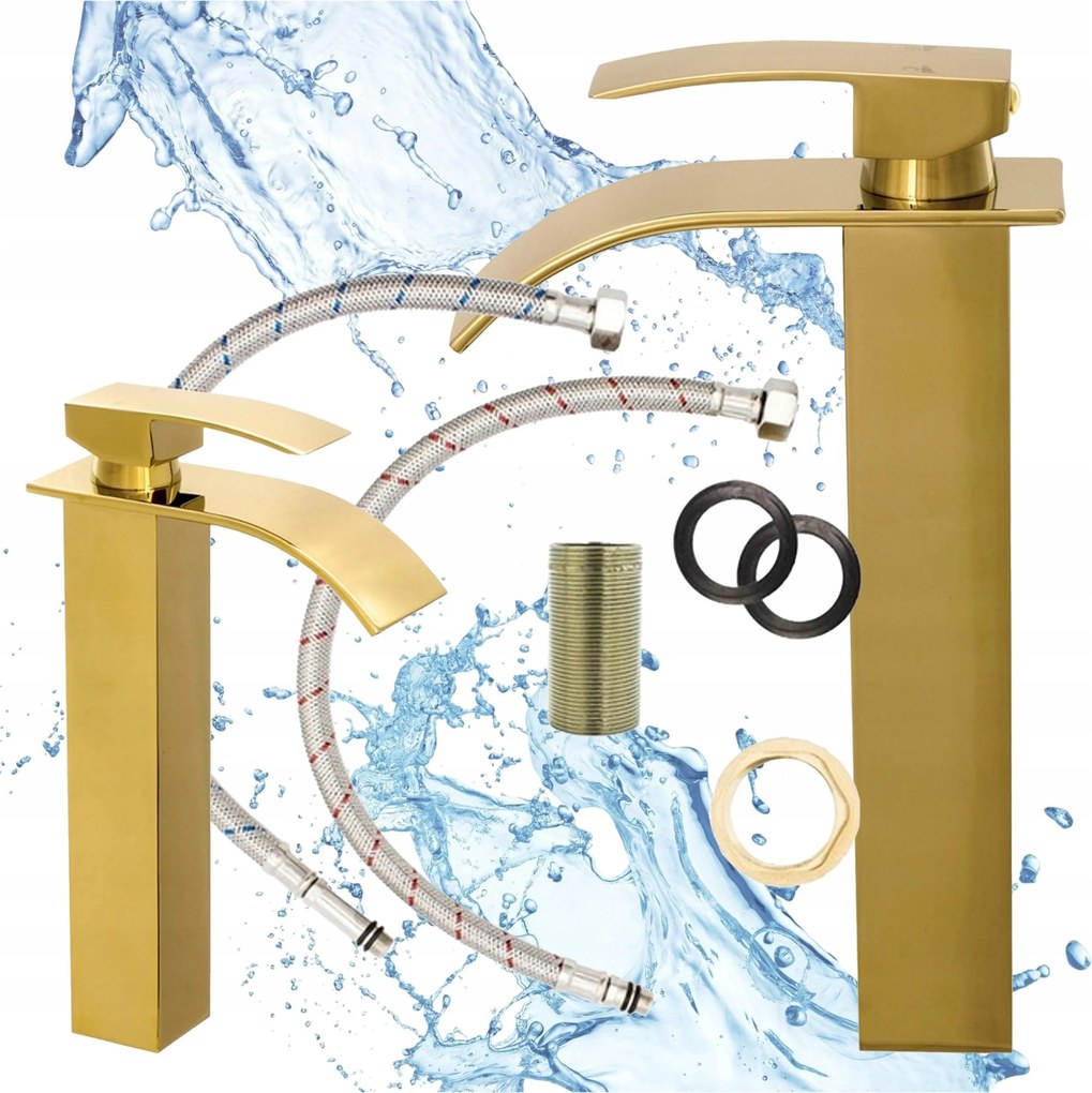 Elva Arany Magas Pultra Szerelhető Mosdó Csaptelep