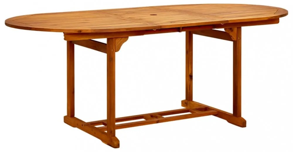 tömör akácfa kerti asztal 200 x 100 x 75 cm