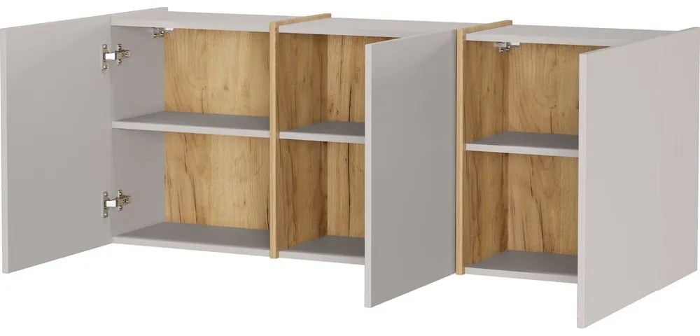 Krémszínű előszoba szekrény 138x55x29 cm Libbiano – Germania