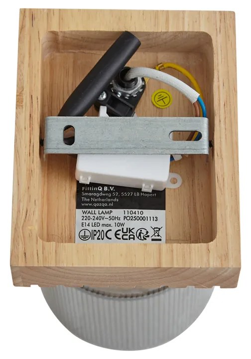 Modern spotlámpa fa füstüveggel, forgatható és dönthető - Gracy