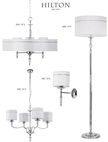 Jupiter 1428 - Asztali lámpa HILTON 1xE27/60W/230V