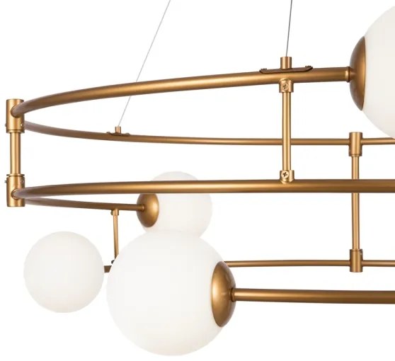 Maytoni MOD317PL-06G - Csillár zsinóron BALANCE 6xG9/40W/230V réz