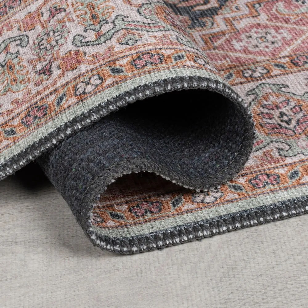 Rózsaszín mosható szőnyeg 190x290 cm Briony Traditional – Flair Rugs