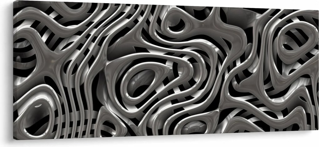 Kép - Fémes absztrakció (120x50 cm)
