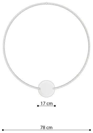 Thoro TH.224 - LED Mennyezeti lámpa RIO LED/50W/230V CRI90 3000K átm. 78 cm arany