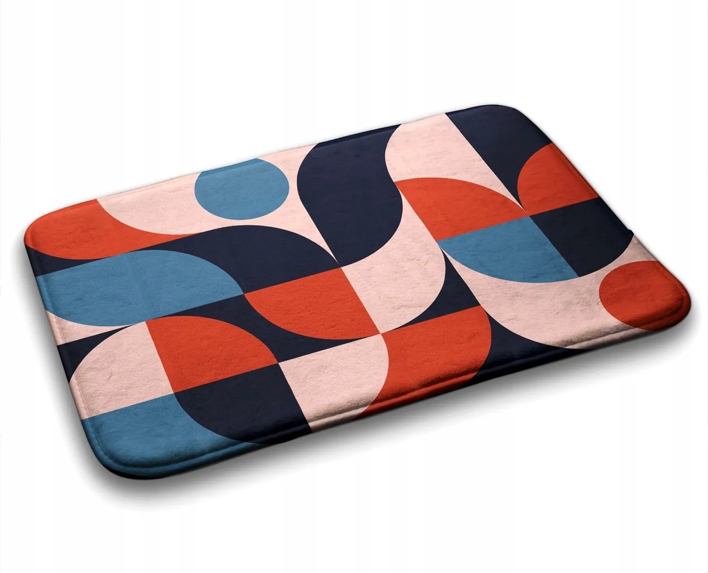 Fürdőszobaszőnyeg Geometrikus mintás 75x45 cm