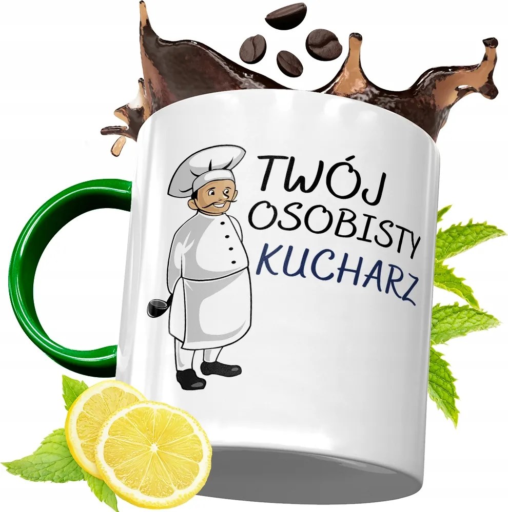 Zöld Bögre Szakácsnak Tökéletes Ajándék fényképes nyomtatással