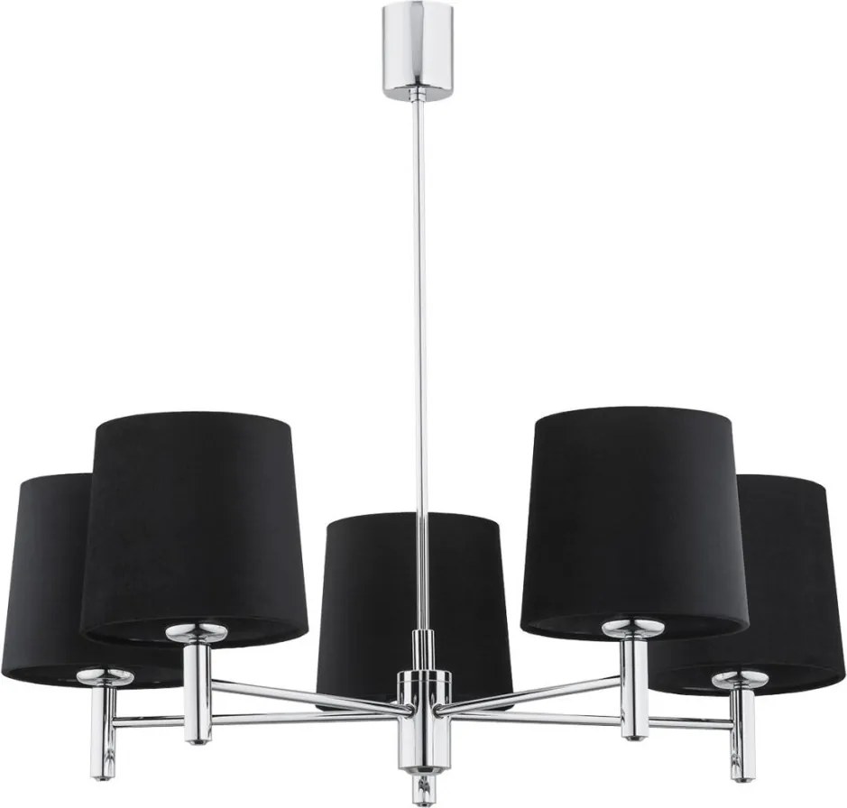 ARGON 2108 BOLZANO PLUS Modern Csillár Króm, Sötét Szürke E27 IP20