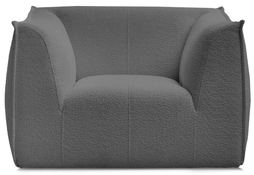 Sötétszürke buklé fotel Giorgia – Bobochic Paris