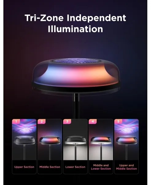 Govee-LED RGBICWW Fényerőszabályozható állólámpa UPLIGHTER MATTER LED/24W/230V Wi-Fi