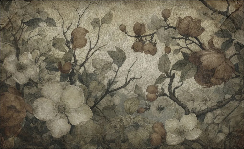 Fotótapéta Flizelin Dekoratív az irodába Virágos szépség 416x254 Ragasztó