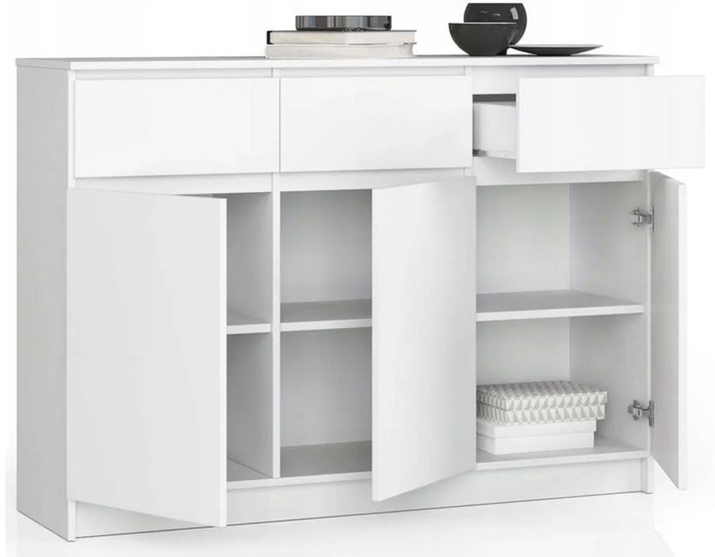 ARMARIA K140 3D3SZ komód, 138x99x40, sonoma tölgy