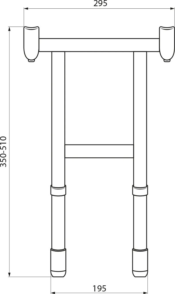 Ridder Ridder, Mozgáskorlátozott támasztó lehajtható zuhanyülőkéhez, fehér, A141100