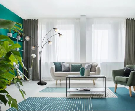 Globo 58228NBS Állólámpa fém matt fekete, fekete márvány, füstszínű üveg, fekete PVC kábel, forgókapcsoló, HxSzxM: 980x1100x2080mm, kábelhossz 1800mm, nem tartozék: 5x E27 40W 230V