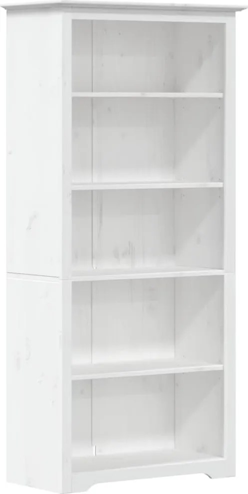 vidaXL BODO fehér tömör fenyőfa könyvszekrény 82 x 40 x 173 cm