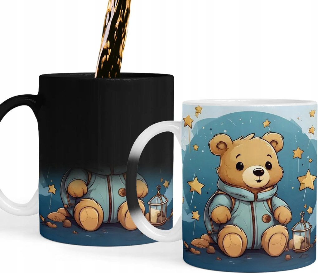 Bögre Mágikus Nap Plüss Mackó Bögre Ajándék Szöveg