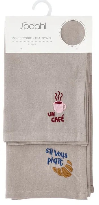 Pamut konyharuha szett 2 db-os 50x70 cm Bistro – Södahl