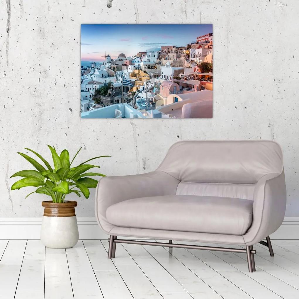 Kép - Alkonyat Santoriniban (70x50 cm)
