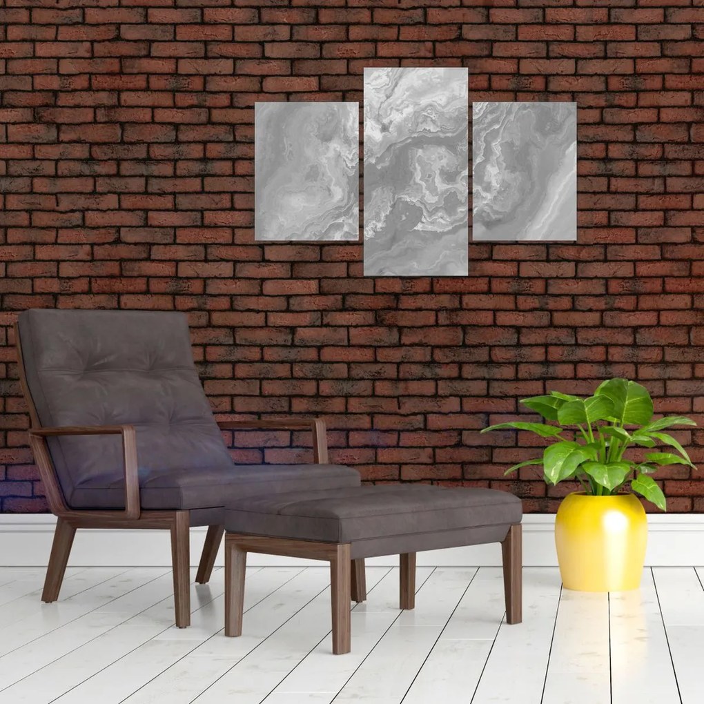 Kép - Márvány fekete-fehérben (90x60 cm)