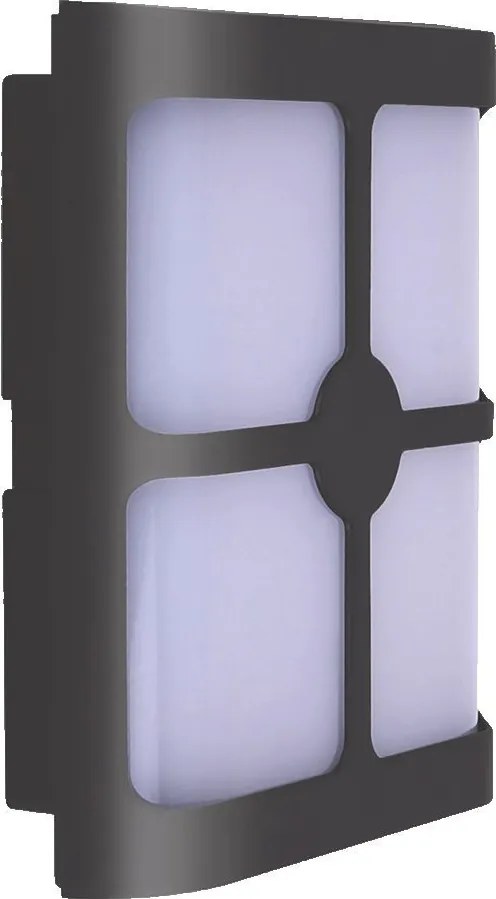 PREZENT 31651 ASUTIN II. Modern Kültéri Fali Lámpa Fehér, Szürke LED IP65
