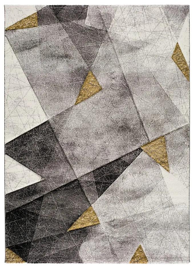 Bianca Grey szürke-sárga szőnyeg, 140 x 200 cm - Universal