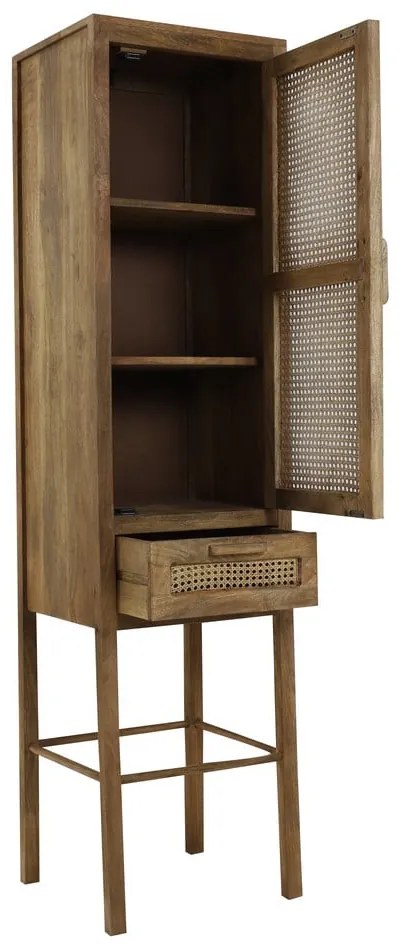 Barna mangófa szekrény 45x180 cm Nipas – Light &amp; Living