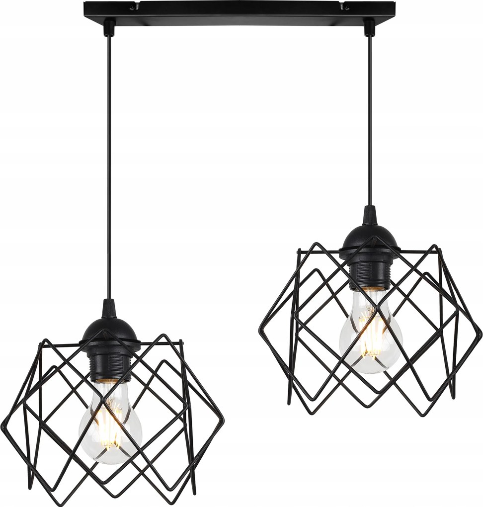 Mennyezeti Lámpa Lógó Csillár Díszléc Fekete Loft Asztal Felett Sziget Konyha