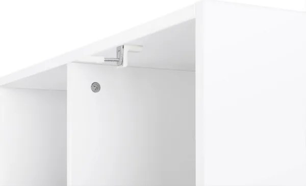 DOVARO fehér könyvespolc