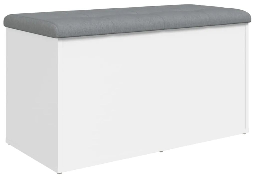 fehér, rétegelt fa tárolópad 82 x 42 x 45 cm