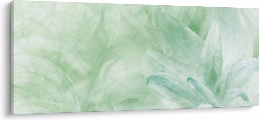 Kép - Zöld virág (120x50 cm)