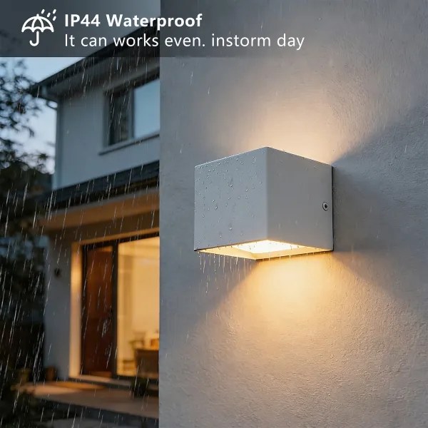 Brilagi - DONNANI kültéri LED fali lámpa, 5 W, 230 V, 10 cm, fehér, IP44