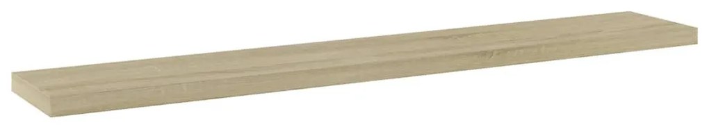 4 db sonoma-tölgy színű forgácslap könyvespolc 60 x 10 x 1,5 cm