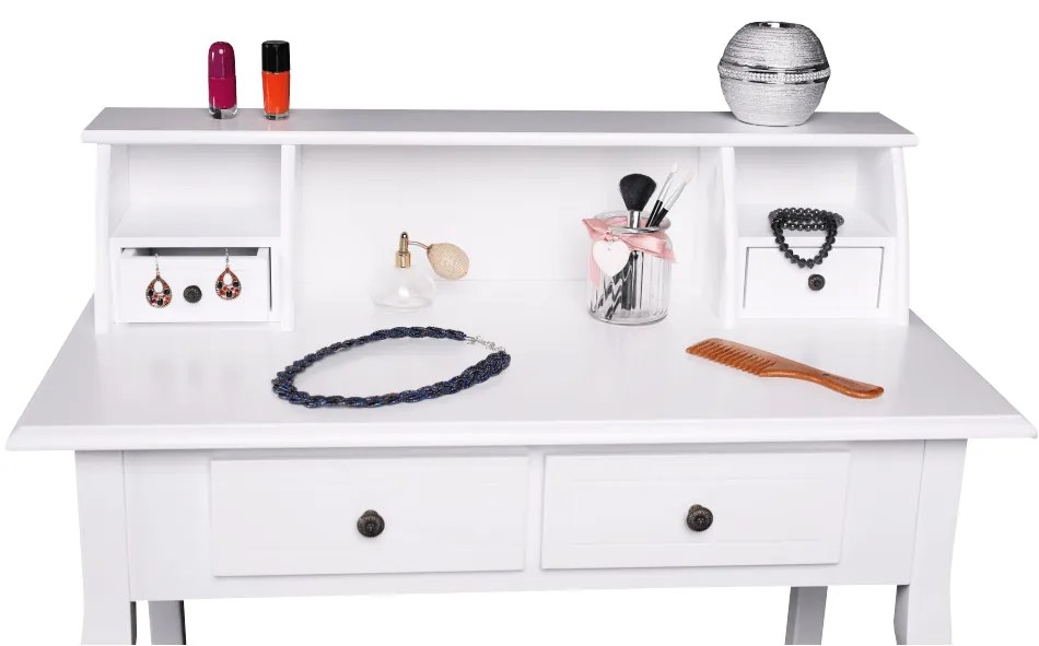 Dekoratív asztal székkel RODES NEW, fehér