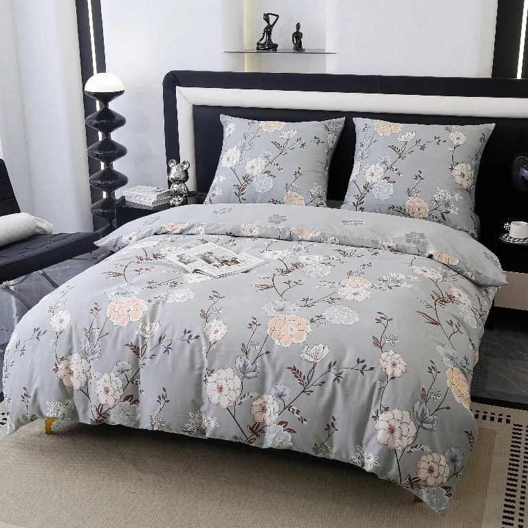 Prémium pamut ágyneműhuzat 160x200 virágos