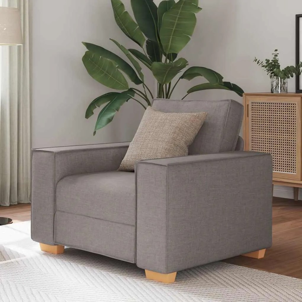 bézs szövet kanapéfotel 60 cm