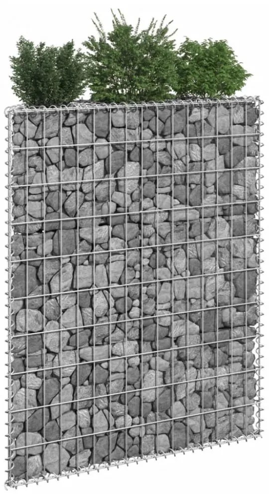 trapéz alakú horganyzott acél gabion magaságyás 80x20x100 cm