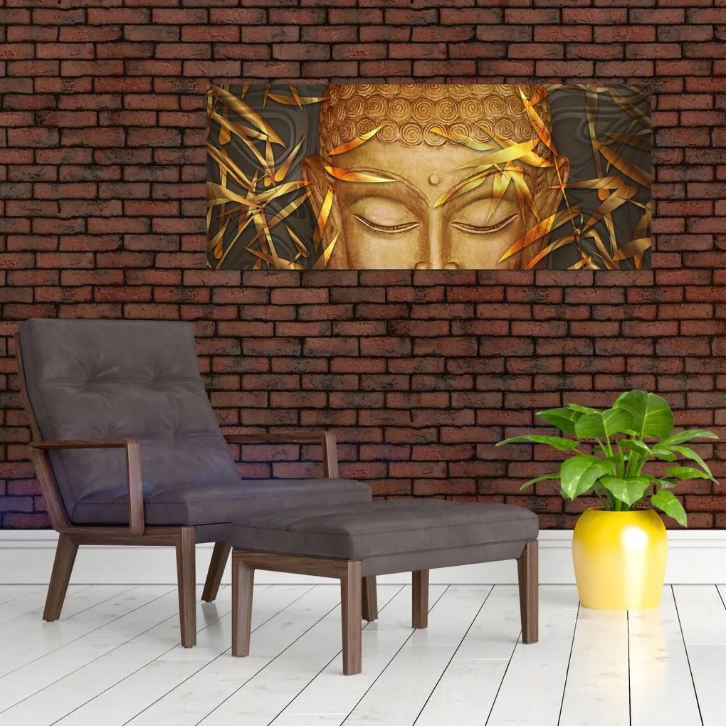 Kép - arany Buddha (120x50 cm)